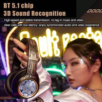 Беспроводные наушники ZOMBIESCAT BT5.1 Легкий и эргономичный дизайн Низкий уровень шума задержки красный