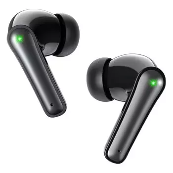 Беспроводные полностью объемные один микрофон светодиодные левые и правые наушники с длительным воспроизведением, черные, беспроводные, маленькие/легкие, регулировка, вкладыши/бинауральные