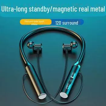 Беспроводные спортивные Bluetooth-наушники с шейным ободом — длительное время работы от аккумулятора, конструкция вкладышей Bare Metal