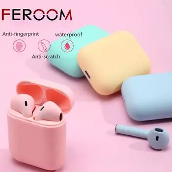 Беспроводные стереонаушники Bluetooth с сенсорным управлением и крышкой для зарядного устройства