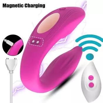 Беспроводные вибраторы для пар, фаллоимитатор, силиконовый стимулятор точки G, двойные вибраторы, силиконовые секс-игрушки для женщин, мастурбатор