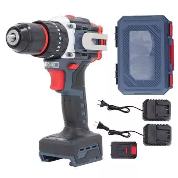 Бесщеточная электрическая дрель, отвертка с храповым патроном, 21 В, литиевая батарея, комплект аккумуляторной дрели по дереву US Plug 110V