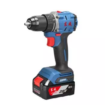 Бесщеточная ударная дрель Dongcheng, зарядка литиевой батареи, ручная электрическая дрель, бытовая отвертка, электроинструмент DCJZ2060EM DCJZ2060EM standard