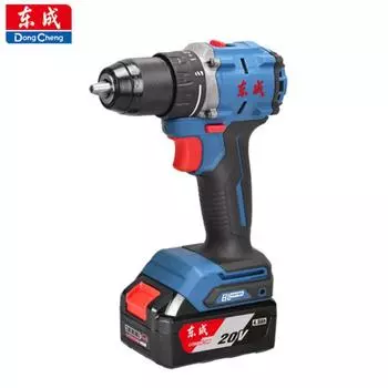 Бесщеточная ударная дрель Dongcheng, зарядка литиевой батареи, ручная электрическая дрель, бытовая отвертка, электроинструмент DCJZ2060EM DCJZ2060EM standard