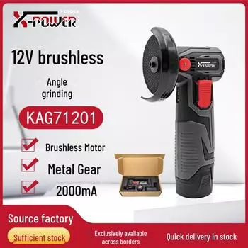 Бесщеточная угловая шлифовальная машина 12 В с литиевым аккумулятором — многофункциональный мини-инструмент для полировки, удаления ржавчины и резки