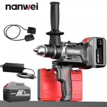 Бесщеточный электрический шуруповерт NANWEI 220N для сверления льда, размер патрона 16 мм no battery and charger