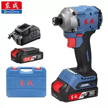 Бесщеточный ударный шуруповерт Dongcheng DCPL198AM с литиевой батареей 20 В, аккумуляторная бытовая электрическая отвертка DCPL198AM