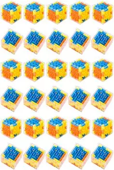 Besshon Mini Cube 3D Puzzle Брелок 3D Maze Prize Kids Fair Компактный ремешок Event 30 предметов