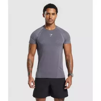 Бесшовная футболка GYMSHARK Apex Темно-серая Светло-серая A5A5H GCHX 3XL