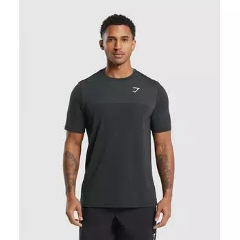 Бесшовная футболка GYMSHARK Vital, черная, средне-серая, меланжевая A6A4D BCL2 XS