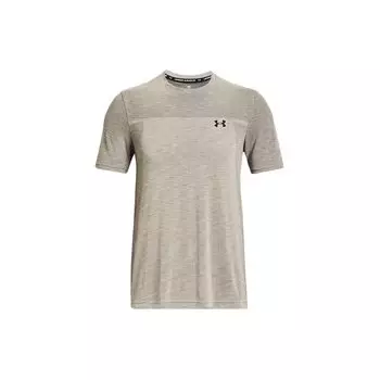 Бесшовная футболка с круглым вырезом с короткими рукавами Under Armour, мужские топы, пик-белый 1359870-110 XXL