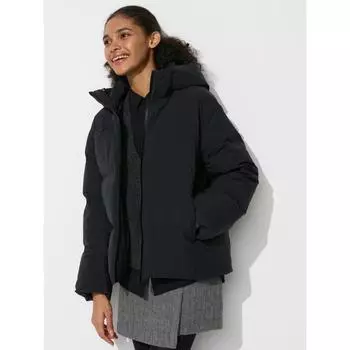 Бесшовная пуховая парка Uniqlo 09 BLACK/WOMEN S