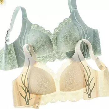 Бесшовное нижнее белье большого размера женское ультратонкое, под грудью, сборка против провисания 75C