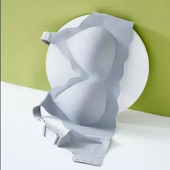 Бесшовное нижнее белье большого размера для женщин с фиксированной чашкой без стального кольца для сбора и закрытия под грудью, тонкий чехол для бюстгальтера с защитой от провисания M