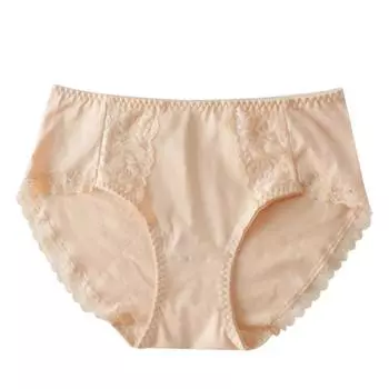 Бесшовное нижнее белье для женщин, антибактериальные трусы, дышащие удобные однотонные трусики со средней талией M красный