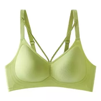 Бесшовное нижнее белье телесного цвета с мягкой поддержкой, фиксирующее желеобразное клеевое верхнее крепление, дышащее боковое белье для сбора груди, женское нижнее белье M34/75ABC