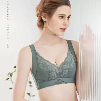 Бесшовное нижнее белье, тонкие фасоны, сборка, большая грудь показывает маленькую, сексуальные кружевные бюстгальтеры, закрытая грудь, регулируемое нижнее белье, анти-уход за верхней частью тела женщины 34/75B