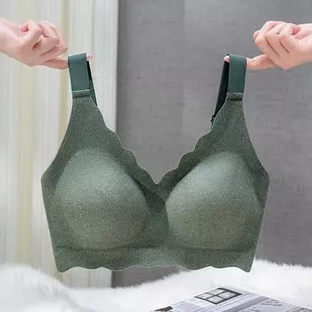 Бесшовное нижнее белье женское бесшовное мягкое поддерживающее фиксированная чашка без стального ободка Beauty Back Collection бюстгальтер для груди чехол 75C чёрный