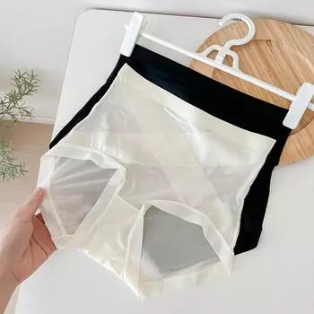 Бесшовное однотонное нижнее белье с высокой талией, женские трусики, удобные дышащие трусы с перекрестной подтяжкой живота и бедрами L