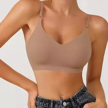 Бесшовные бюстгальтеры для женщин, нижнее белье пуш-ап, съемный бюстгальтер с мягкой подкладкой, цельный бюстгальтер, беспроводной комфорт, интимная одежда, 16 цветов S
