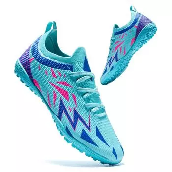 Бесшовные футбольные бутсы с низким верхом для мальчиков и девочек, детские TF, кроссовки с шипами и гвоздями для подростков и взрослых 35