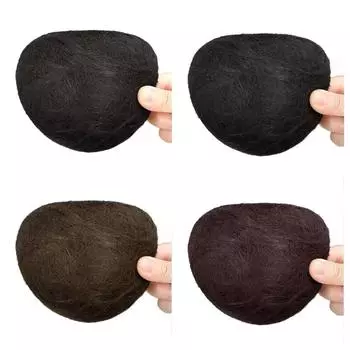 Бесшовные невидимые накладки для волос, пушистый парик, для увеличения объема волос темно-коричневого