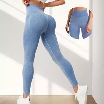 Бесшовные штаны для йоги с песком и высокой талией, персиковые штаны для фитнеса для женщин M