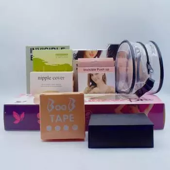 Бесшовные силиконовые накладки на соски с матовой упаковкой Ziplock One Size [No Nipple Sticker]