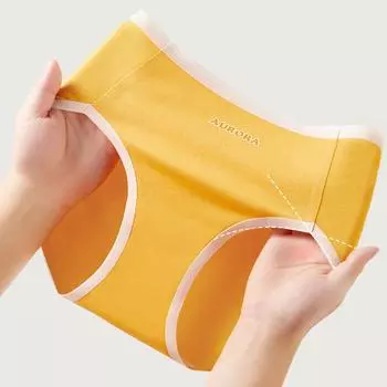 Бесшовные трусики для девочек, тонкие дышащие трусы, стерильное студенческое нижнее белье без клещей L зелёный