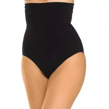 Бесшовные утягивающие трусики-силуэты с системой предотвращения скатывания для женщин M чёрный