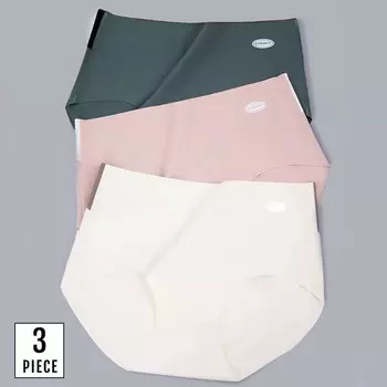 Бесшовные трусики для женщин, однотонные трусы со средней талией, удобные трусики, сексуальное нижнее белье M