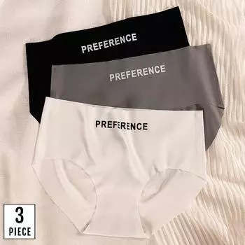 Бесшовные трусики для женщин, сексуальное невидимое нижнее белье, дышащие трусики со средней посадкой, однотонные трусы для девочек, интимное белье M