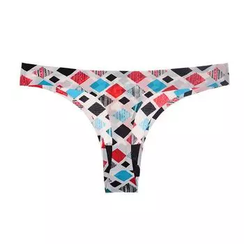 Бесшовные трусики из ледяного шелка, цельные трусы, женское нижнее белье, трусы с низкой талией, сексуальные стринги с леопардовым принтом, женские трусики-бикини T M цветочный