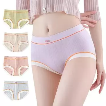 Бесшовные трусики, сексуальное нижнее белье, женские удобные трусики для девочек, мягкие дышащие трусы, интимное белье ONE SIZE белый