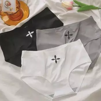 Бесшовные трусики со средней посадкой Ice Silk — дышащее, антибактериальное, сексуальное и приятное для кожи женское нижнее белье