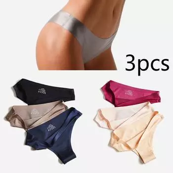 Бесшовные трусики, женские стринги, сексуальные стринги, женское нижнее белье танга, трусы, сексуальные трусики M чёрный