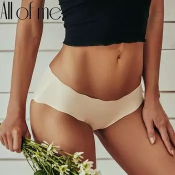 Бесшовные трусики, женское нижнее белье, сексуальные трусики, трусы для женщин, нижнее белье, трусики с низкой талией для девочек M серый