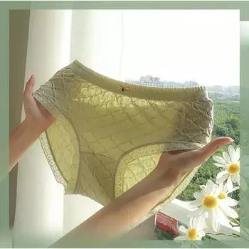 Бесшовные трусы-брифы больших размеров из модала, облегающие бедра, нижнее белье для женщин с высокой талией, утягивающее бедра, кружевные треугольные трусики L чёрный