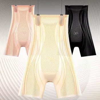 Бесшовные утягивающие трусы с высокой талией Push Up, корректирующие фигуру, удобные антибликовые трусы для женщин M кофейный