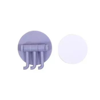 Бесшовные вращающиеся самоклеящиеся крючки-вешалки без сверления для ванной комнаты, кухни, на стену, тройной крючок для подвешивания полотенца One Size