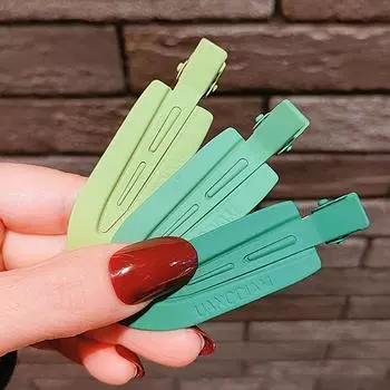 Бесшовные заколки для волос без изгиба, 3 шт., боковой зажим для челки, заколка для макияжа с бахромой кофейный