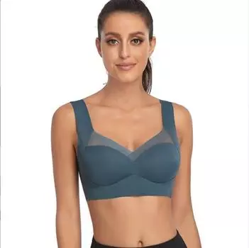 Бесшовные женские бюстгальтеры большого размера, удобные, без стального кольца, нижнее белье, жилет для йоги, фитнеса, сна, спортивный бюстгальтер без косточек, спортивный бюстгальтер без косточек M