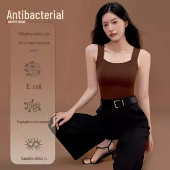 Бесшовный антибактериальный жилет с маслом камелии и нагрудной подкладкой - коллекция осень/зима L