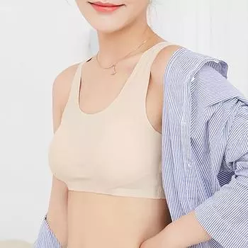 Бесшовный бюстгальтер больших размеров для женщин, бюстгальтер пуш-ап, удобный спортивный бюстгальтер, жилет, беспроводное нижнее белье для сна, нижнее белье с тонкими чашками M белый