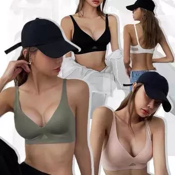 Бесшовный бюстгальтер с вырезом, женский бюстгальтер пуш-ап, сексуальное нижнее белье, женский интимный бюстгальтер, комфортное дышащее белье S белый