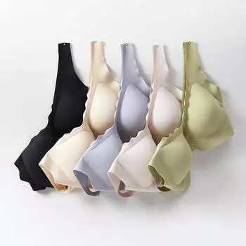 Бесшовный цельный женский бюстгальтер из ледяного шелка — дышащий, с красивой спиной, для занятий спортом и йоги, без стального кольца. XXL (135-150 jin)