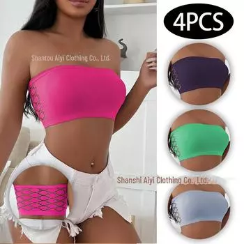 Бесшовный дышащий полый топ-труба: Женское нижнее белье с высокой эластичностью