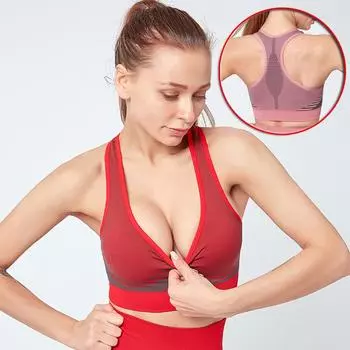 Бесшовный спортивный бюстгальтер для женщин в горошек Push Up Gym Brassiere дышащий фитнес-йога-топ для бега и активного отдыха S чёрный