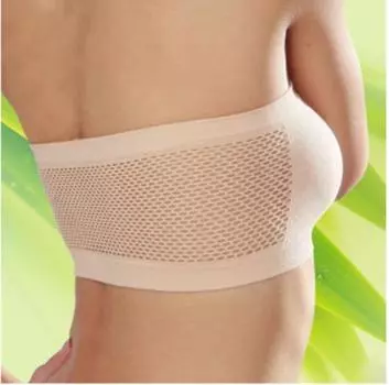 Бесшовный спортивный бюстгальтер с дышащей сеткой - Летний стиль, защищающий от воздействия окружающей среды One Size белый