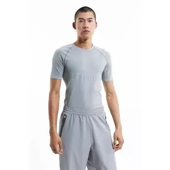 Бесшовный спортивный топ HM DryMove, серый